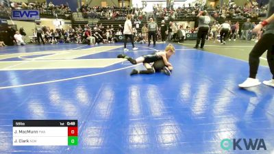 58 lbs Consi Of 4 - John MacMunn, Perry Wrestling Academy vs Jayce Clark, Team Nomad