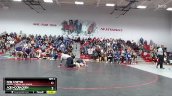 106 lbs Quarterfinal - Ben Porter, Desoto Central High School vs Ace McCracken, Saltillo High School