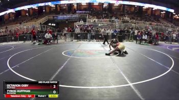 190 1A 3rd Place Match - Octavion Osby, Palm Bay vs Tyron Huffman, Bayshore