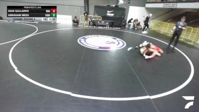 Champ. Round 2 - Juan Gallardo, Wasco Wrestling Club vs Abraham Meza, California Gladiators Wrestling Club