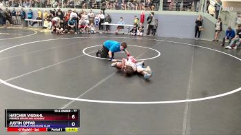 77 lbs Champ. Round 2 - Hatcher Vigdahl, Pioneer Grappling Academy vs Justin Opfar, Chugach Eagles Wrestling Club