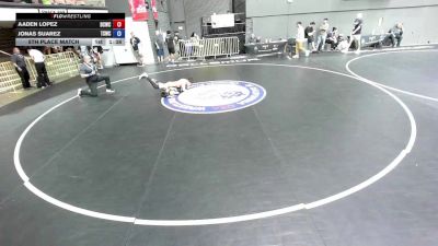 92 lbs 5th Place Match - Aaden Lopez, Daniel Cormier Wrestling Club vs Jonas Suarez, Team Selma Wrestling Club