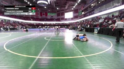 113 lbs Cons. Round 3 - Brennen Gray, Ridgevue vs Francisco Guzman, Caldwell