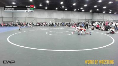 90 lbs 5th Place - Cameron Rios, OK Elite 14U Orange vs Cruz Evans, POWA 14U