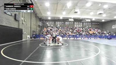 190 lbs 5th Place Match - Sammuel Garnica, Stockdale vs Jose Garcia, Roosevelt