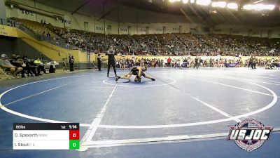 80 lbs Round Of 32 - Daxton Spexarth, Brawlers vs Isaiah Stout, F-5 Grappling
