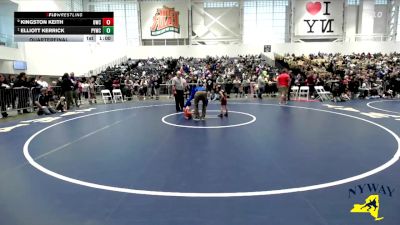 41 lbs Quarterfinal - Elliott Kerrick, Penn Yan Wrestling Club vs Kingston Keith, Olean Wrestling Club