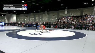 55 Finals kg Champ. Round 1 - Corey Brown, HeadHunters Wrestling Club vs Michael Rundell, The Wrestling Academy