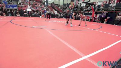 90 lbs Rr Rnd 2 - Raleigh Patronek, Skiatook Youth Wrestling vs Joel Ramirez, Hennessey Takedown Club