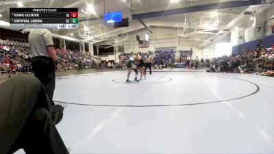 125 lbs Semifinal - Crystal Loera, Garden City vs Josie Clouse, Gardner Edgerton