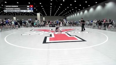 75 lbs Champ. Round 3 - Jaycie Harmon, Duncan Demon Wrestling vs Marleigh Howell, Viking Wrestling Club