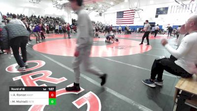 145 lbs Round Of 16 - Andrew Roman, Maspeth - PSAL vs Marco Michielli, Petrides-PSAL