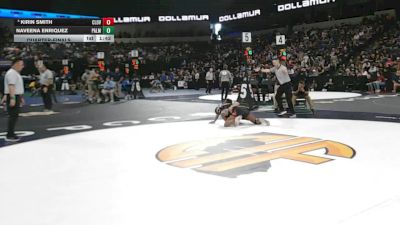 145 lbs Quarterfinal - Kirin Smith, Clovis West (CS) vs Naveena Enriquez, Palm Desert (SS)