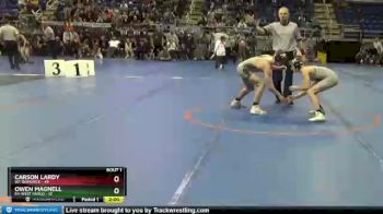 120 lbs Quarterfinals (8 Team) - Carson Lardy, W1-Bismarck vs Owen Magnell, E4-West Fargo
