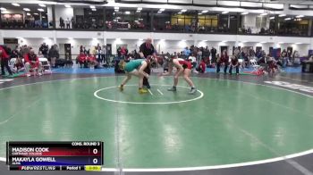 138 lbs Cons. Round 3 - Madison Cook, Carthage College vs MaKayla Gowell, Alma