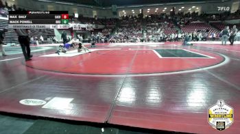 150 lbs Semifinals (8 Team) - Max Daly, CACHE vs Mack Powell, BRISTOW