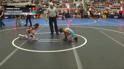 55 lbs Champ. Round 1 - Adriana Phelia, RTL vs Jocelyn Sammons, Boo Trained