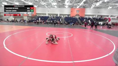141 lbs Quarterfinal - Major Lewis, Lycoming vs Hayden Myers, Wesleyan (CT)