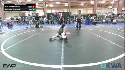 55 lbs Semifinal - Dax Whittington, Duncan Demon Wrestling vs Messiah Gonzalez, Shelton Wrestling Academy