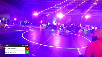 62 lbs Round Of 16 - Kash Beckstead, Top Of The Rock vs Ryatt Hansen, Cobbler Kids Wrestling