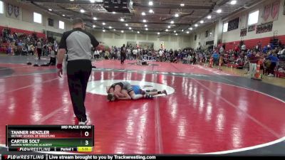 100 lbs 3rd Place Match - Carter Solt, Askren Wrestling Academy vs Tanner Henzler, Victory School Of Wrestling