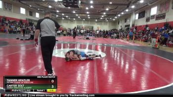 100 lbs 3rd Place Match - Carter Solt, Askren Wrestling Academy vs Tanner Henzler, Victory School Of Wrestling