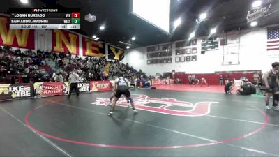 157 lbs Cons. Round 2 - Saif Abdul-Kadhim, Western vs Logan Hurtado, Ventura