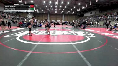 155A 1st Place Match - Billie Hinchey, El Reno vs Tiana Thorn, Liberty North
