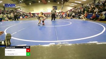 43 lbs Consi Of 16 #2 - Eli Dicus, Fort Gibson Youth Wrestling vs Caliber Forsythe, R.A.W.