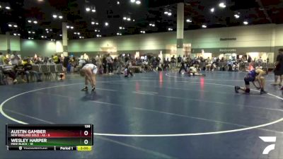 138 lbs Round 1 (6 Team) - Austin Gamber, New England Gold - AS vs Wesley Harper, MXW Black