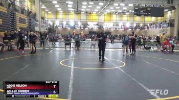 130 lbs Cons. Semi - Addie Nelson, Iowa vs Ashlee Farrier, Sebolt Women Wrestling Academy
