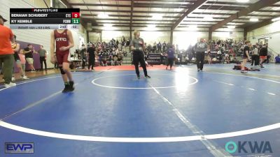 80 lbs Consolation - Henry Hibdon, Barnsdall Youth Wrestling vs Carter Malone, Owasso Takedown Club