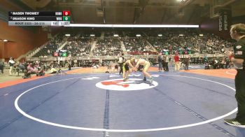 2A-215 lbs 1st Place Match - Masen Twomey, Rocky Mountain vs Deagon King, Wright