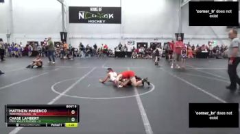 92 lbs Round 3 (6 Team) - Matthew Marenco, Warhawks Black vs Chase Lambert, Steel Valley Psychos