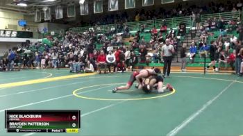 144 lbs Champ. Round 1 - Brayden Patterson, AVON LAKE vs Nick Blackburn, MENTOR