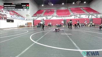 46 lbs 3rd Place - Drayson Couch, Del City Little League Wrestling vs Arlo Shattuck, Harrah Little League Wrestling