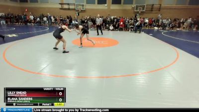 105lbs Champ. Round 2 - Lilly Snead, Wahkiakum (Girls) vs Elana Sanders, Emerald Ridge (Girls)