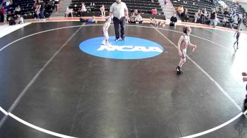 8U - 50 lbs Cons. Round 1 - Ezra Brinton, Southmoreland vs Jayce Vokes, Derry