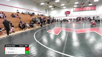 197 lbs 3rd Place Match - Phoenix Rodgers, Indianapolis vs Athonie Banuelos, Missouri Valley