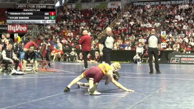 3A-126 lbs Quarterfinal - Truman Folkers, Ankeny vs Kyler Simons, Dowling Catholic