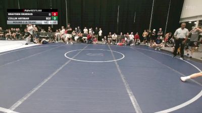 96 lbs Round 2 (6 Team) - Collin Artman, Wrecking Crew Demolition Team vs Brayden Dejesus, Dirty Jersey