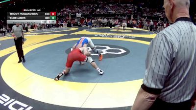 D3-175 lbs Quarterfinal - Brody Perzanowski, Union Local vs Luke James, Mil. Edison