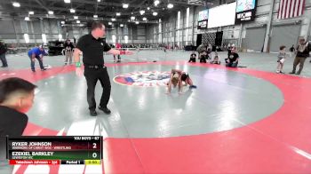 67 lbs Cons. Round 4 - Ryker Johnson, Warriors Of Christ WOC- Wrestling vs Ezekiel Barkley, Lewiston WC