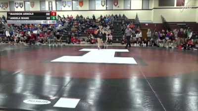 110 lbs 3rd Place Match - Angela Wang, Iowa City West vs Madison Arnold, Independence