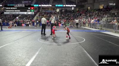 40 lbs Cons. Round 3 - Julia McNutt, Abilene vs Brighton Weigel, Colby Kids Wrestling Club