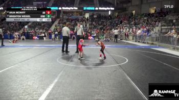40 lbs Cons. Round 3 - Julia McNutt, Abilene vs Brighton Weigel, Colby Kids Wrestling Club