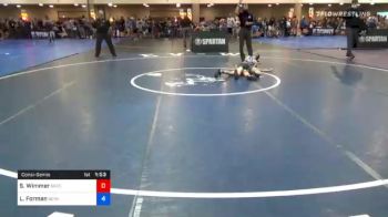 67 kg Consolation - Steven Wimmer, Greenville Wrestling Club vs Lucas Forman, Nevada Elite Wrestling