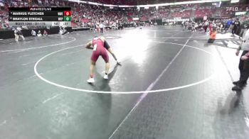 D1-175 lbs Cons. Round 2 - Braylon Stegall, West De Pere vs Markus Fletcher, Wauwatosa West/East