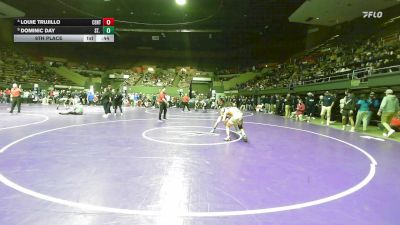 113 lbs 9th Place - Louie Trujillo, Central vs Dominic Day, St. Joseph