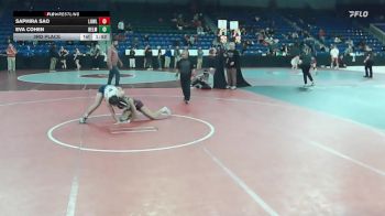 120 lbs 3rd Place - Saphira Sao, Lowell vs Eva Cohen, Belmont